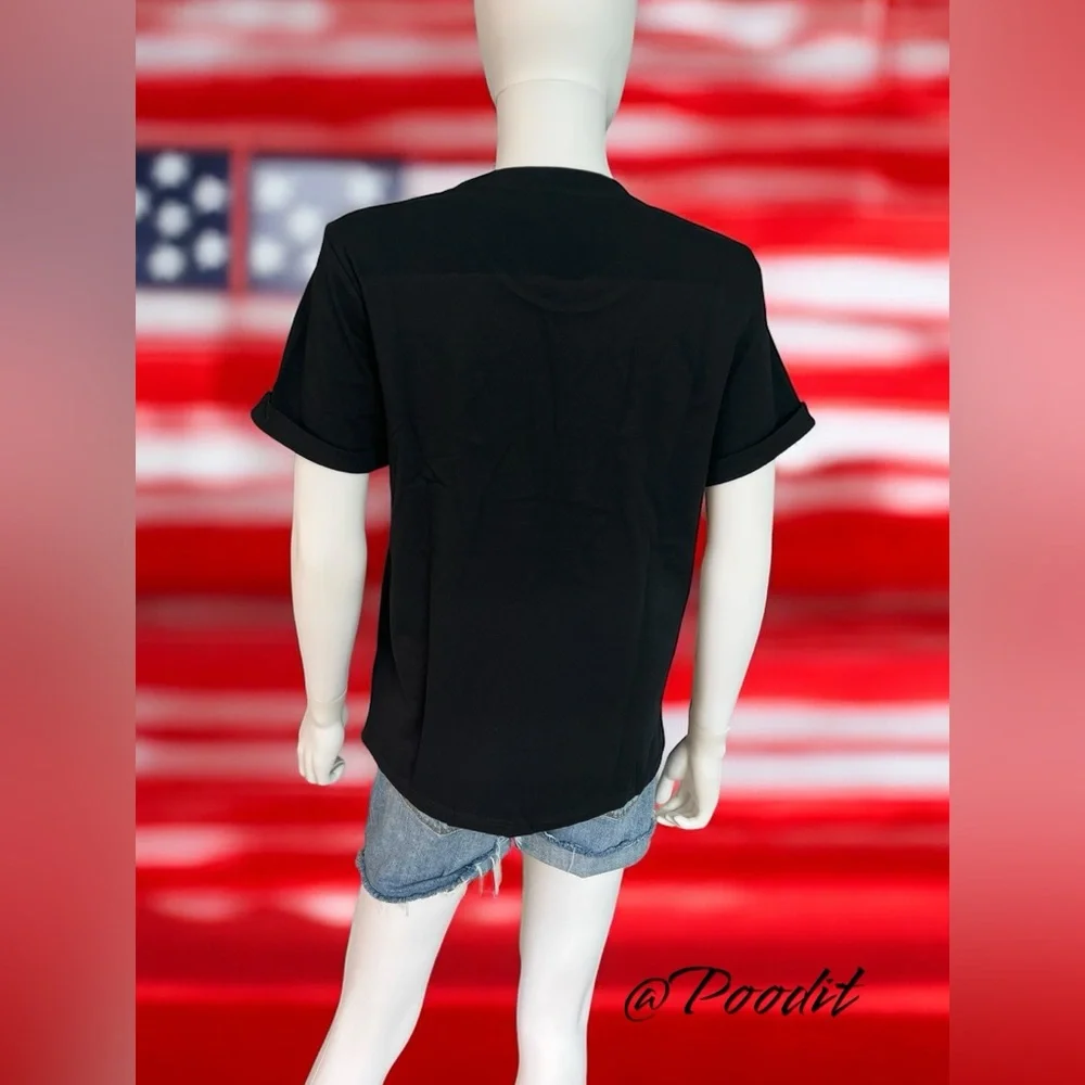 USA patriotic loose fit tee S M L XL 2XL 3XL - Picture 4 of 6